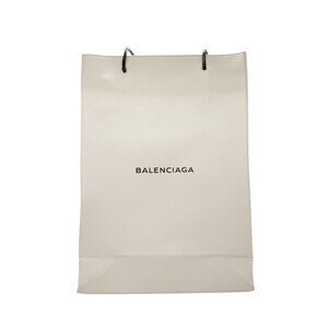 Balenciaga North South Shopping Bag White Leather